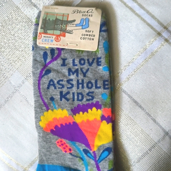NWT "I Love My A**hole Kids" Socks - Picture 5 of 6